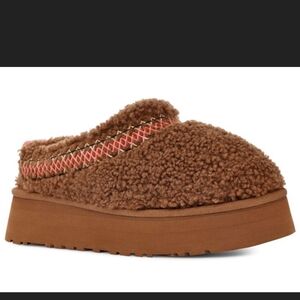 UGG Tazz Braided Fur Platform Clog
